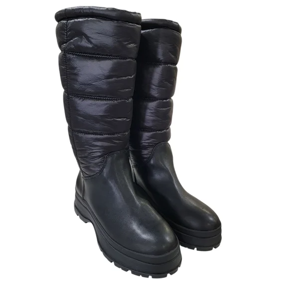 Noize Aya Puffer Boot Mid Calf Black Winter Warm Padded Cozy Quilted Women’s 9 - Picture 1 of 16